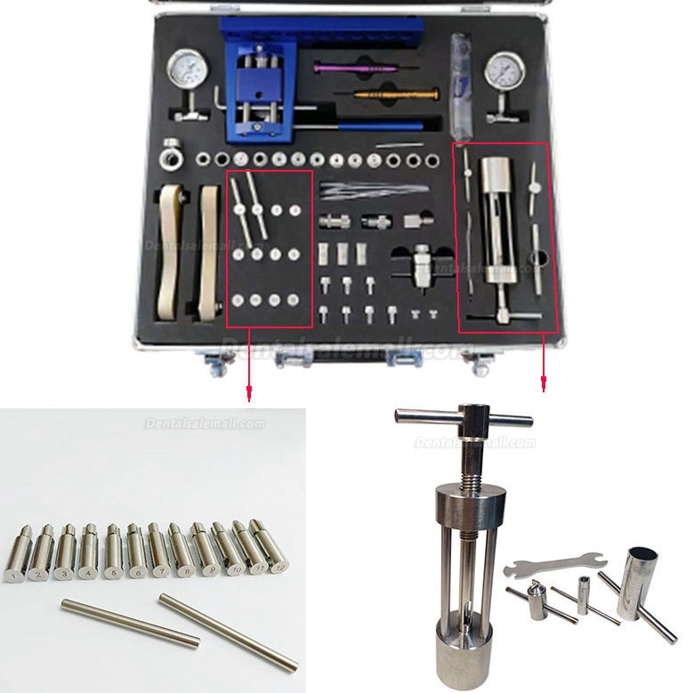 Dental Handpiece Repair Kits Tool for Low Speed and High Speed Bearing Cartridge Chucks Maintenance Almighty Set